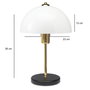 Opviq Lámpara de Mesa AYD-3697 Blanca